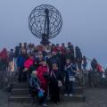 Groupe au Cap Nord à Minuit